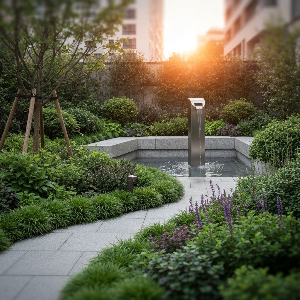 Beautiful garden landscaping in South Devon